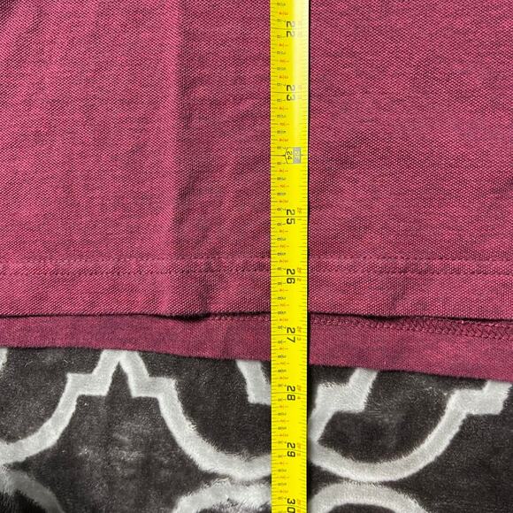 Banana Republic Pique Polo Mens Large L Elephant Logo Classic Red and Blue - Picture 6 of 7